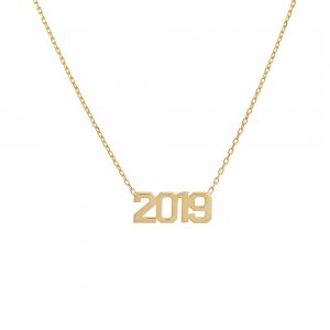 Varsity Solid Year Necklace