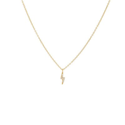 Mini Pave Lightning Necklace