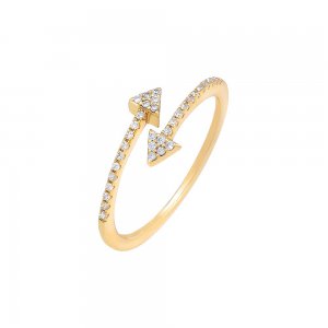 Pave Arrow Wrap Ring