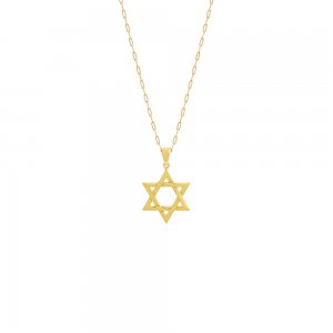 Solid Star Of David Necklace