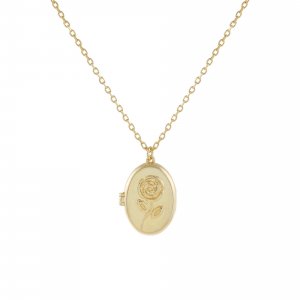 Rose Locket Necklace