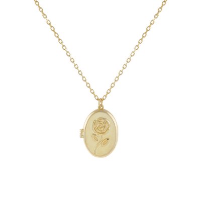 Rose Locket Necklace