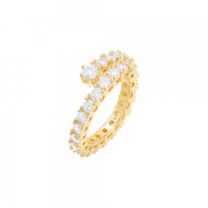 Solitaire Open Adjustable Eternity Ring