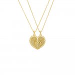 Best Friend Heart Friendship Necklace