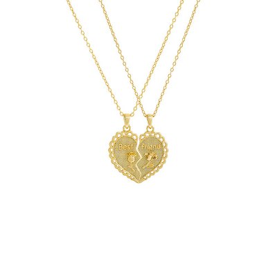 Best Friend Heart Friendship Necklace