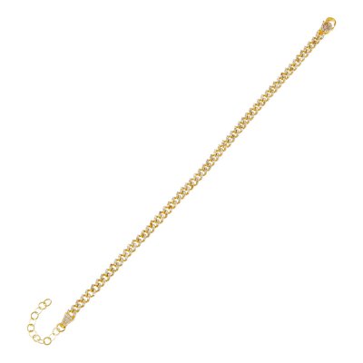 Baby Pave Cuban Link Bracelet