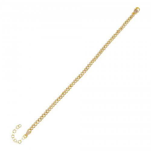 Baby Pave Cuban Link Bracelet