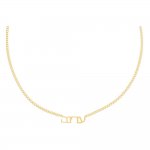 Mini Hebrew Nameplate Choker