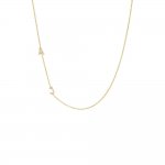 Pave Double Initial Necklace