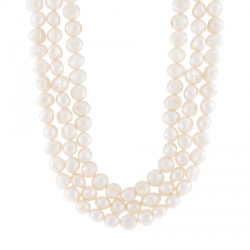 Pearl Triple Strand Choker