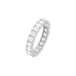 Cushion Cut Thin Eternity Band Ring