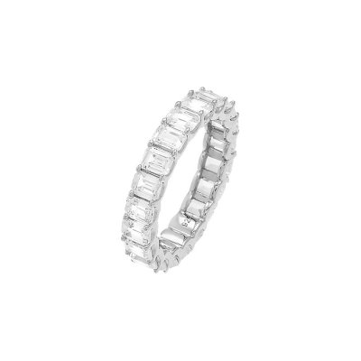 Cushion Cut Thin Eternity Band Ring