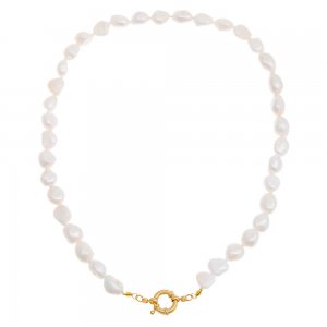 Chunky Pearl Toggle Necklace