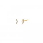 Itty Bitty Diamond Marquise Stud Earring 14K