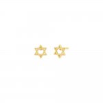 Solid Star Of David Stud Earring