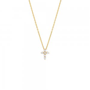 CZ Cross Necklace