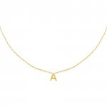 Solid Uppercase Initial Choker