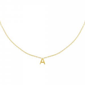 Solid Uppercase Initial Choker