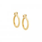 Thin Solid Tube Huggie Earring