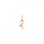 Tiny Diamond Trinket Charm 14K