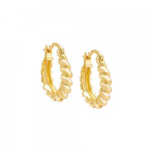 Graduated Twisted Hoop Earring