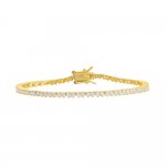 Thin Three Prong Tennis Bracelet