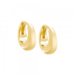 Solid Wide Graduated Huggie Earring