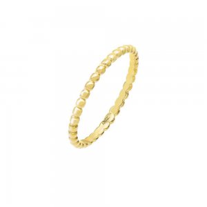 Thin Beaded Eternity Ring