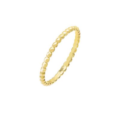 Thin Beaded Eternity Ring