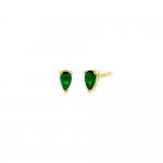 Colored Pear Shape Stud Earring