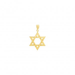 Solid Star Of David Necklace Charm