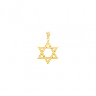 Solid Star Of David Necklace Charm