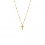 Mini Pave Cross Necklace