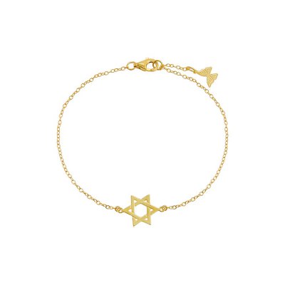 Solid Star Of David Bracelet