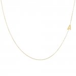 Solid Sideways Initial Necklace