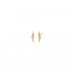 Pave Lightning Stud Earring