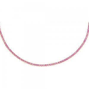 Thin Colored Tennis Choker