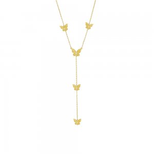 The Adina Eden Butterfly Lariat Necklace