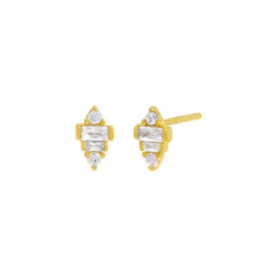 Tiny Multi Shape Stud Earring