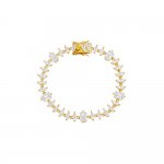 Colored Baguette X Marquise Tennis Bracelet