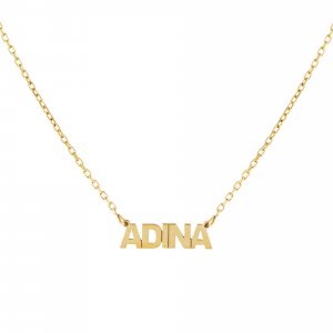 Mini Nameplate Link Necklace