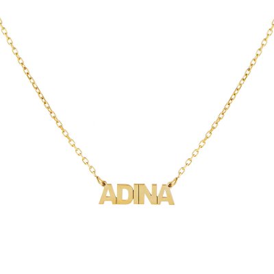 Mini Nameplate Link Necklace