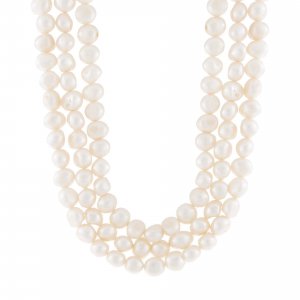 Pearl Triple Strand Choker