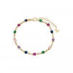 Multi Color Accented CZ Bracelet