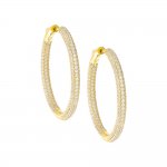 Pave Hoop Earring