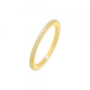 Micro Pave Eternity Band