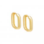 Solid Square Huggie Earring