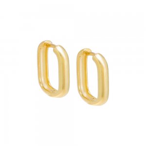 Solid Square Huggie Earring