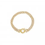 Pave Chain Link Toggle Bracelet