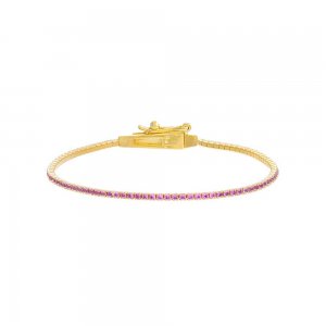 Colored Thin Tennis Bracelet